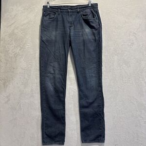Hudson Blake Slim Straight Jeans Zip Fly Men's 34 Vali Cotton Cashmere Stretch